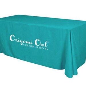 Origami Owl table cloth. 130” long X 90” wide